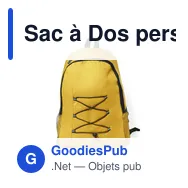 Sac à Dos personnalisable Lendross avec logo pour entreprises - Miniature 11