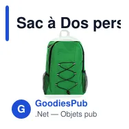 Sac à Dos personnalisable Lendross avec logo pour entreprises - Miniature 5