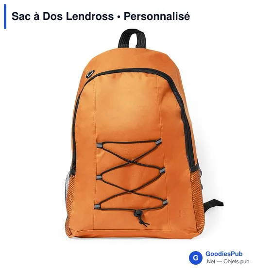 Sac à Dos personnalisable Lendross avec logo pour entreprises - Image 6