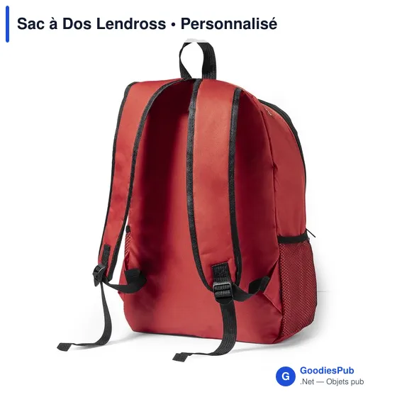 Sac à Dos personnalisable Lendross avec logo pour entreprises - Image 8