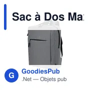 Sac à dos personnalisable Maxtry avec logo - idéal pour les entreprises - Miniature 3