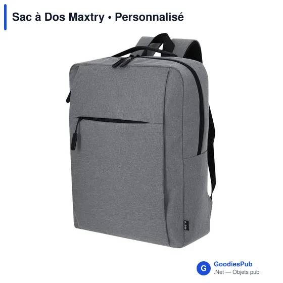 Sac à dos personnalisable Maxtry avec logo - idéal pour les entreprises - Image 3