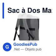 Sac à dos personnalisable Maxtry avec logo - idéal pour les entreprises - Miniature 4