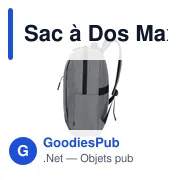Sac à dos personnalisable Maxtry avec logo - idéal pour les entreprises - Miniature 5