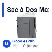 Sac à dos personnalisable Maxtry avec logo - idéal pour les entreprises - Miniature 7