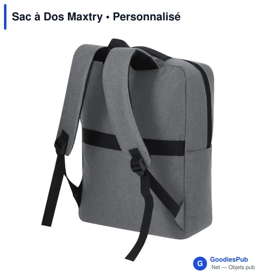 Sac à dos personnalisable Maxtry avec logo - idéal pour les entreprises - Image 9