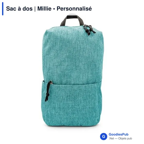 Sac à dos personnalisable Millie avec logo pour vos événements - Image 11