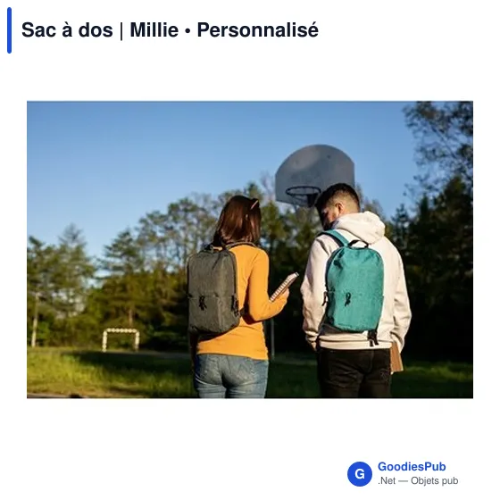 Sac à dos personnalisable Millie avec logo pour vos événements - Image 3