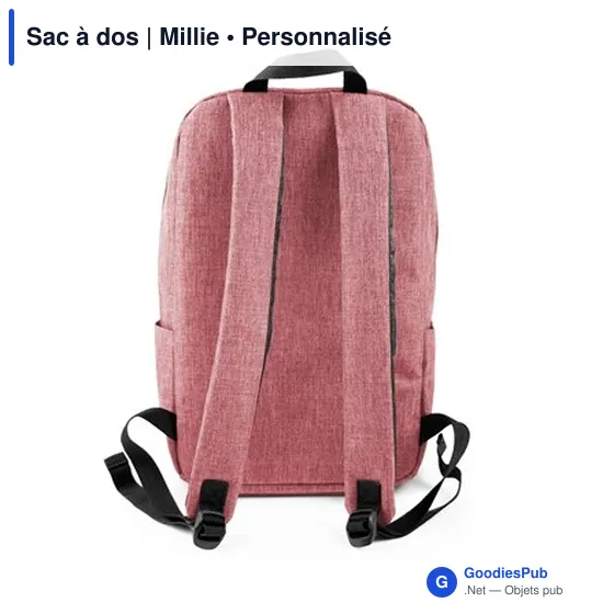 Sac à dos personnalisable Millie avec logo pour vos événements - Image 6