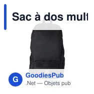 Sac à dos multifonction personnalisable avec logo - Sebastian - Miniature 1