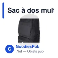 Sac à dos multifonction personnalisable avec logo - Sebastian - Miniature 2