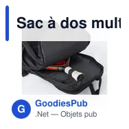 Sac à dos multifonction personnalisable avec logo - Sebastian - Miniature 8