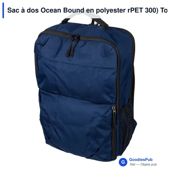 Sac à dos Ocean Bound en polyester rPET 300) Tova - Image 2