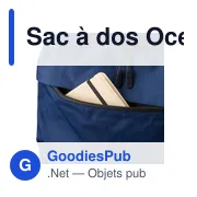 Sac à dos Ocean Bound en polyester rPET 300) Tova - Miniature 23