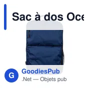 Sac à dos Ocean Bound en polyester rPET 300) Tova - Miniature 25