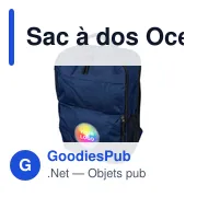 Sac à dos Ocean Bound en polyester rPET 300) Tova - Miniature 28