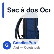 Sac à dos Ocean Bound en polyester rPET 300) Tova - Miniature 35