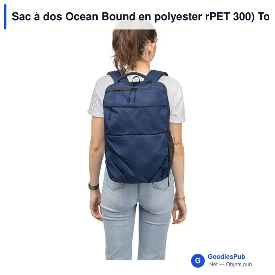 Sac à dos Ocean Bound en polyester rPET 300) Tova - Image 6
