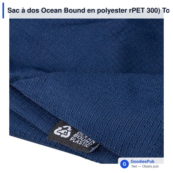 Sac à dos Ocean Bound en polyester rPET 300) Tova - Image 8