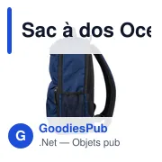 Sac à dos Ocean Bound en polyester rPET 300) Tova - Miniature 9