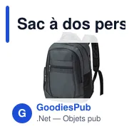 Sac à dos personnalisable Ospark avec logo pour entreprise - Miniature 1