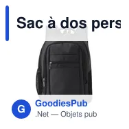 Sac à dos personnalisable Ospark avec logo pour entreprise - Miniature 2