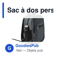 Sac à dos personnalisable Ospark avec logo pour entreprise - Miniature 3