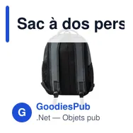 Sac à dos personnalisable Ospark avec logo pour entreprise - Miniature 4