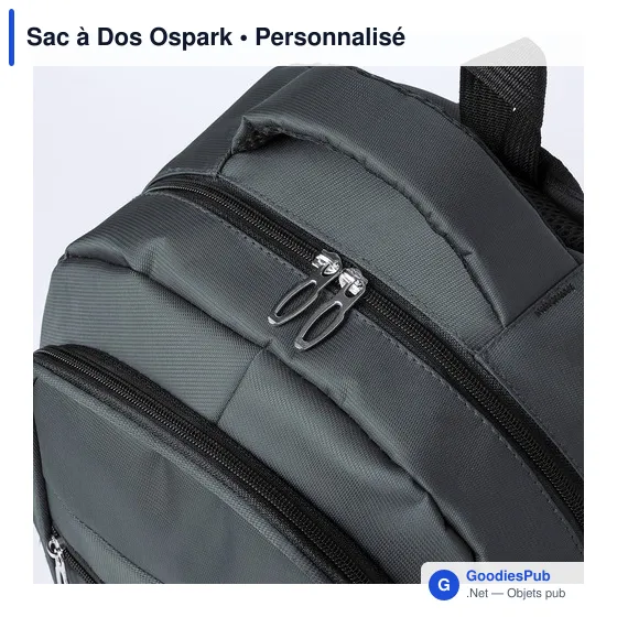 Sac à dos personnalisable Ospark avec logo pour entreprise - Image 5