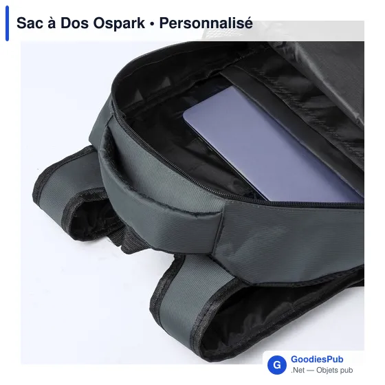 Sac à dos personnalisable Ospark avec logo pour entreprise - Image 7