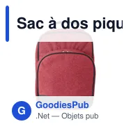 Sac à dos pique-nique personnalisable avec logo - Jolie - Miniature 1