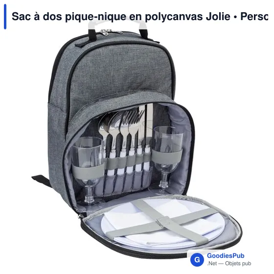 Sac à dos pique-nique personnalisable avec logo - Jolie - Image 11