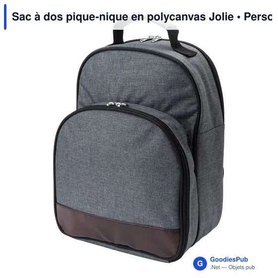 Sac à dos pique-nique personnalisable avec logo - Jolie - Image 8