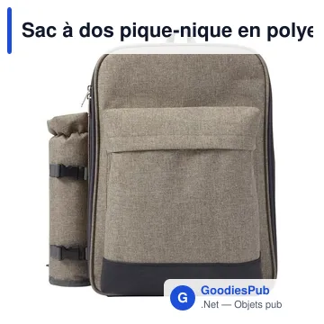Sac à dos pique-nique en polyester Allison