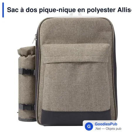 Sac à dos pique-nique en polyester Allison