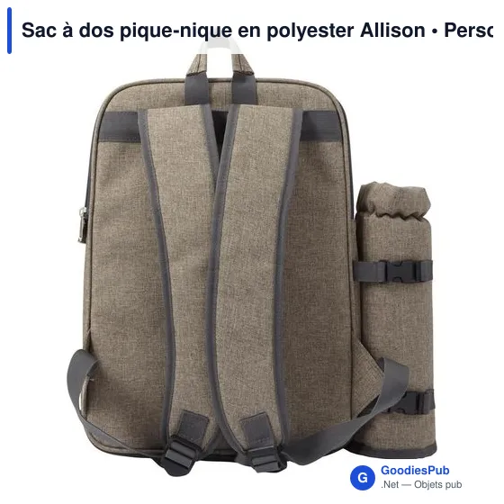 Sac à dos pique-nique en polyester Allison - Image 4