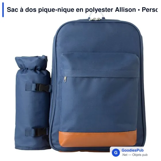 Sac à dos pique-nique en polyester Allison - Image 6