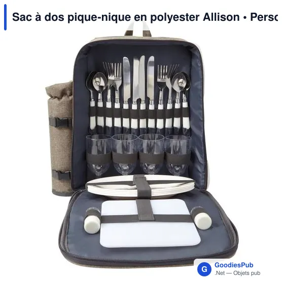 Sac à dos pique-nique en polyester Allison - Image 7