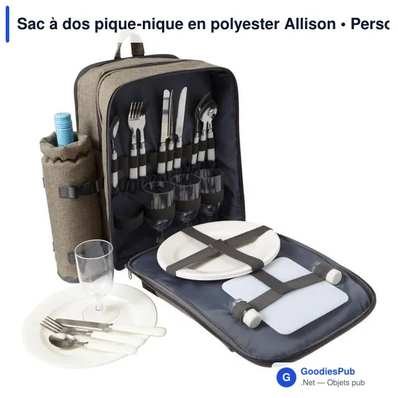 Sac à dos pique-nique en polyester Allison - Image 8