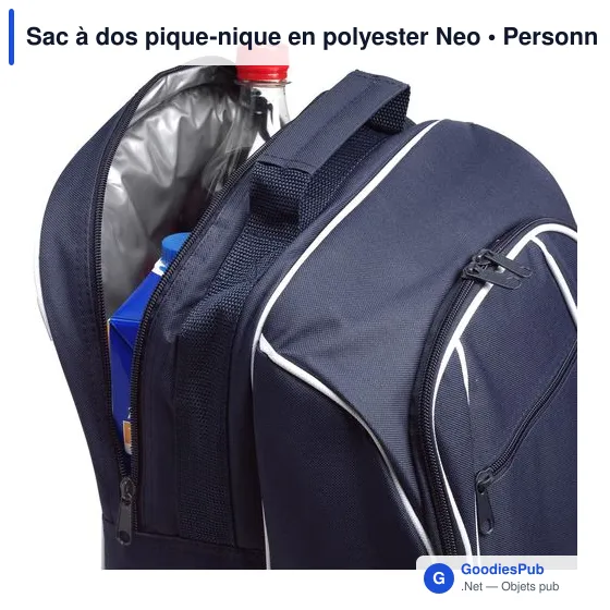 Sac à dos pique-nique personnalisable avec logo - Neo - Image 2