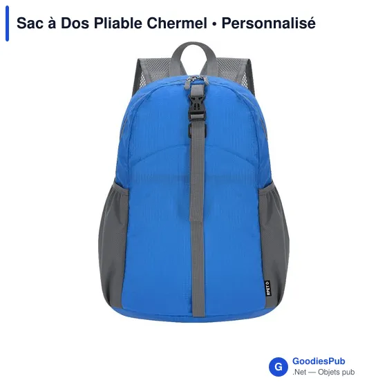 Sac à dos pliable personnalisable Chermel avec logo - Image 11