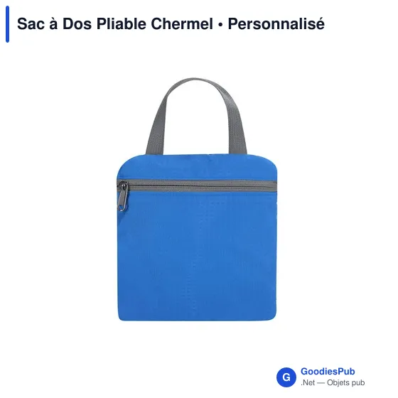 Sac à dos pliable personnalisable Chermel avec logo - Image 10