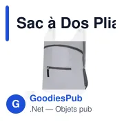 Sac à Dos Pliable Cladox - Miniature 1
