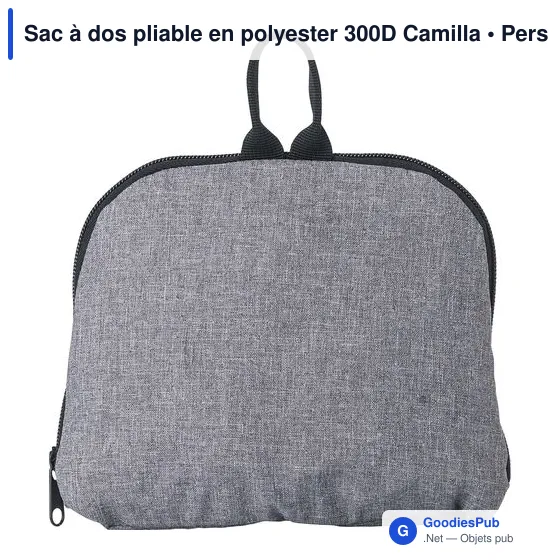 Sac à dos pliable personnalisable Camilla avec logo - Image 1
