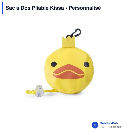 Sac à dos pliable personnalisable Kissa avec logo - Image 6