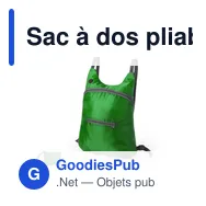 Sac à dos pliable personnalisable avec logo - Mathis - Miniature 2