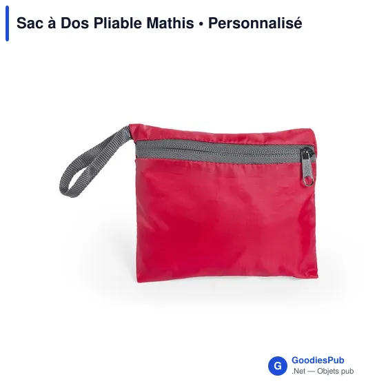 Sac à dos pliable personnalisable avec logo - Mathis - Image 9