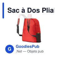 Sac à Dos Pliable Mendy - Miniature 3