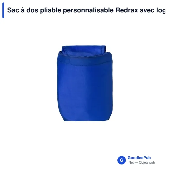 Sac à dos pliable personnalisable Redrax avec logo - Image 4