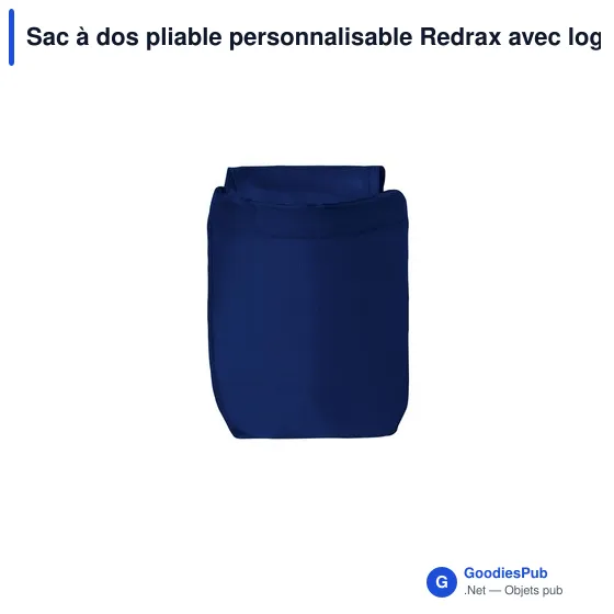 Sac à dos pliable personnalisable Redrax avec logo - Image 6